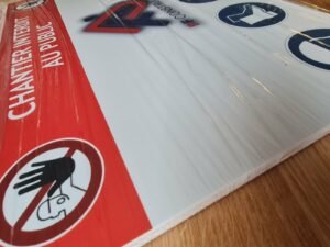 druk na PCV spienionym